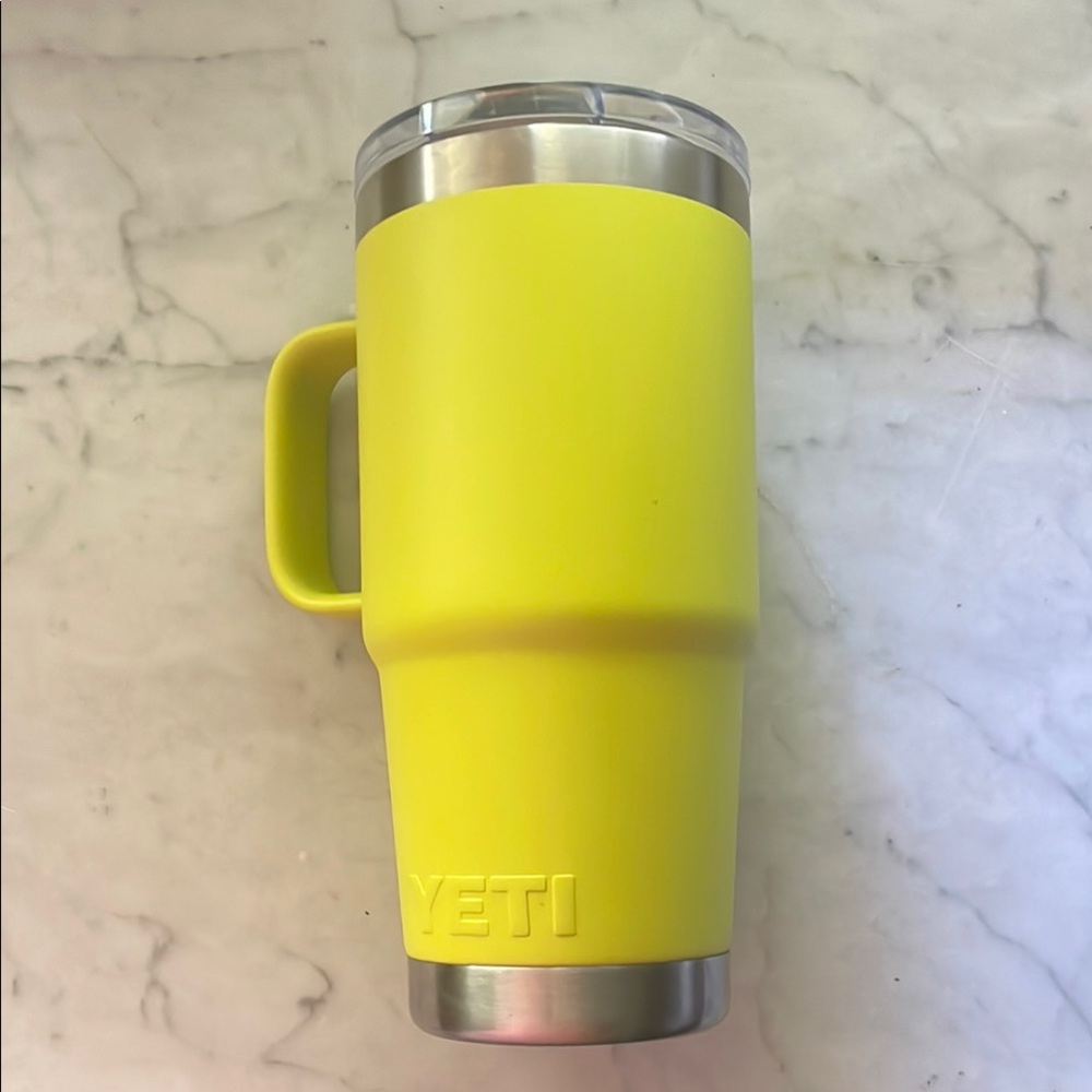 YETI Firefly Yellow Tumbler with Handle